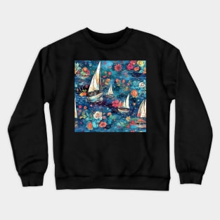 Sailing boats pattern Crewneck Sweatshirt